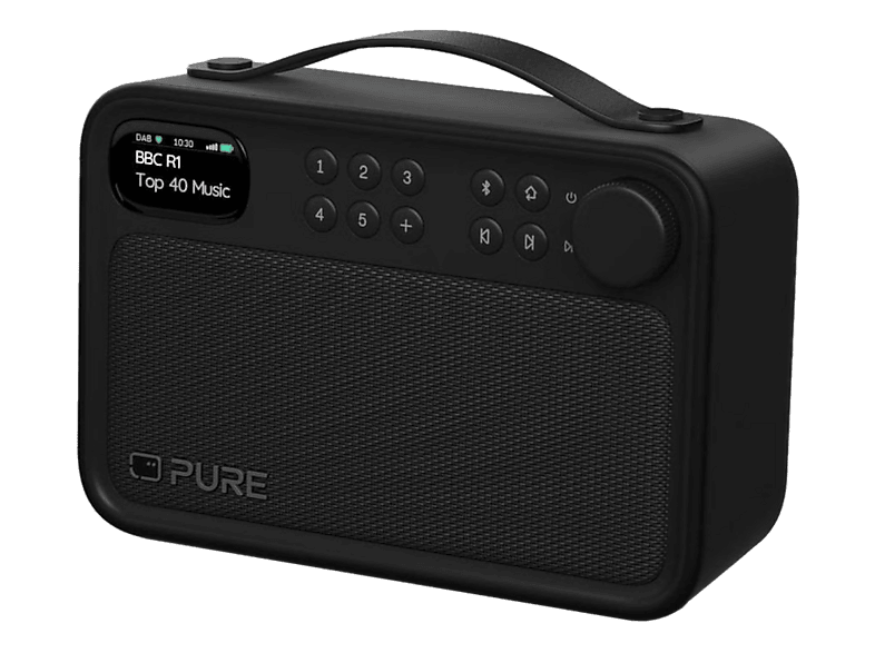 Pure Bloom Black Radio – DAB Radio/Internet Radio – schwarz