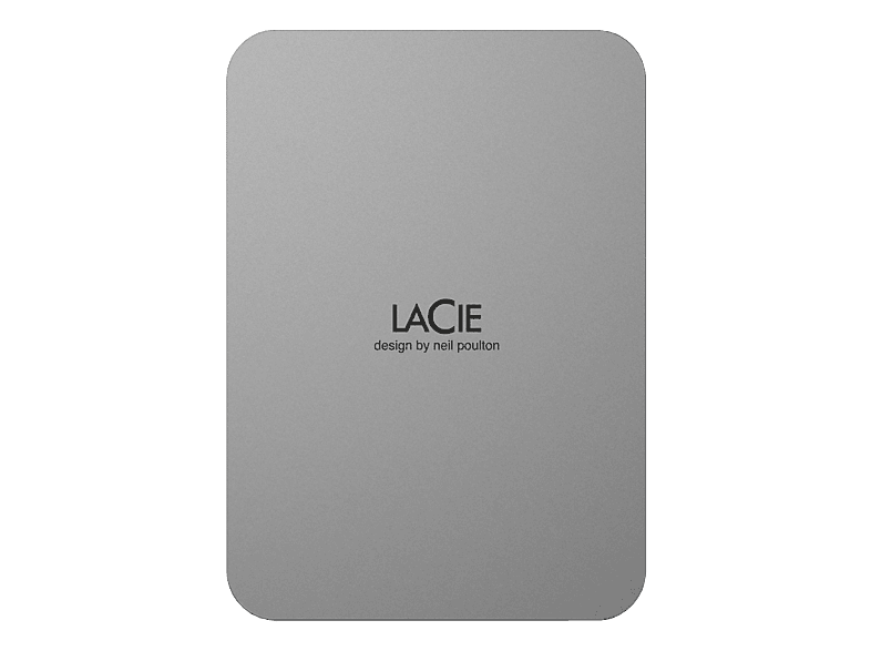 LACIE Mobile Drive (2022) - Festplatte (HDD, 1 TB, Moon Silver)