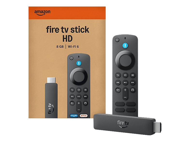 AMAZON Fire TV Stick HD (2. Generation) 2026 TV-Stick 8 GB, Schwarz