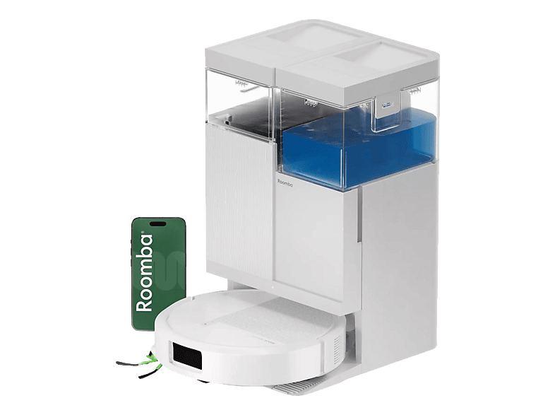 iRobot Roomba Plus 515 Combo Dock Weiss Staubsauger Roboter – Staubsauger Roboter/Saugroboter