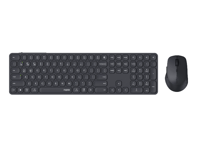 RAPOO 9810M ultraslim full deskset 12650 Wireless, Dark Grey
