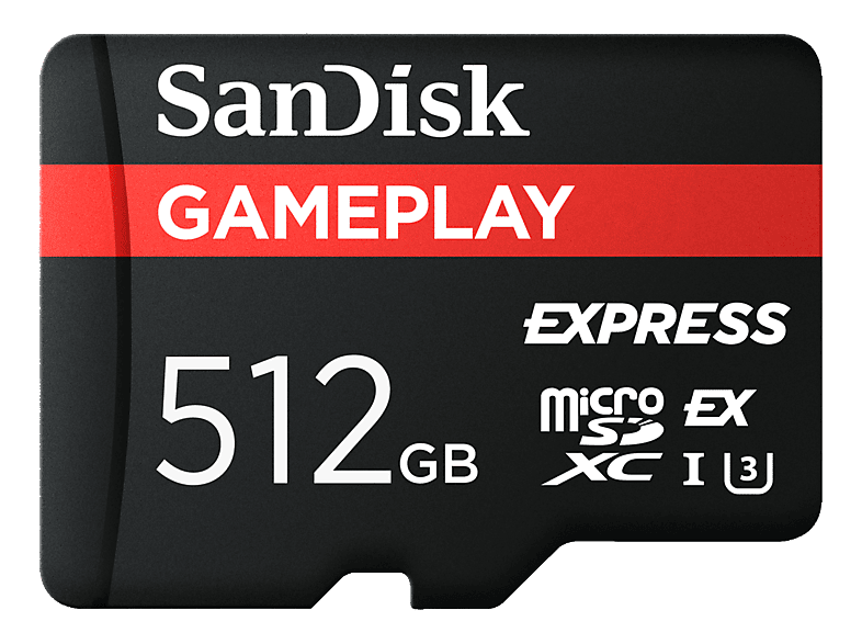 SANDISK Nintendo Switch? - GamePlay 512GB Express, Micro-SDXC-Speicherkarte, Schwarz