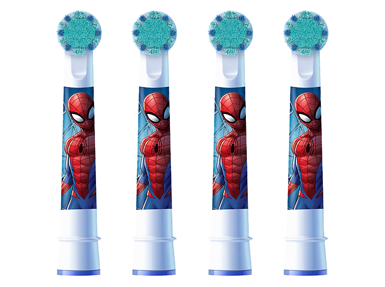 Oral-B Spiderman 4er Aufsteckbürsten – Ersatzbürste/Zahnpflege Zubehör