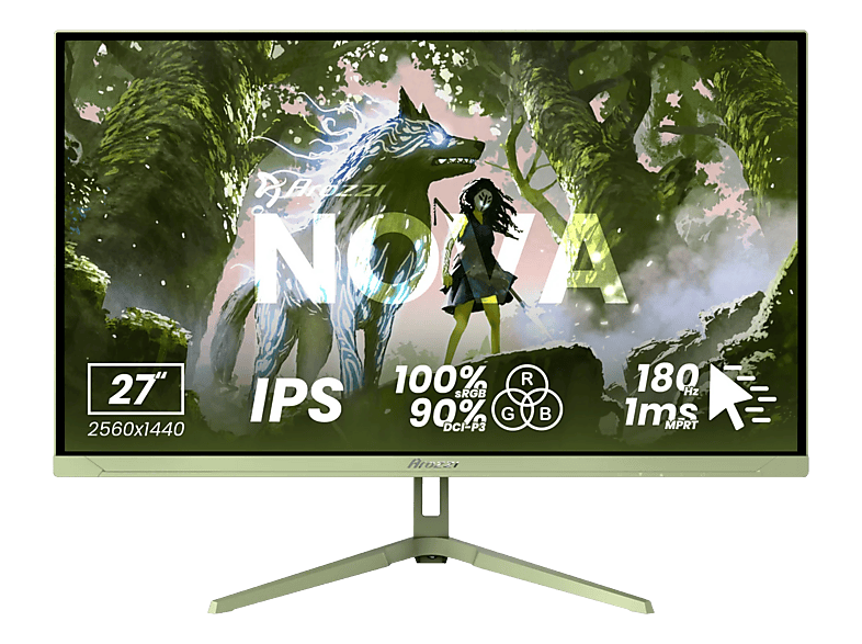 AROZZI Nova 27 QHD Gaming Monitor (1 ms Reaktionszeit, 180 Hz)