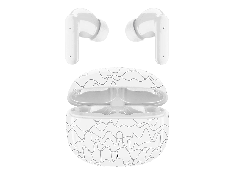 MUSIC SOUND Fancy, In-ear True Wireless Kopfhörer Bluetooth Weiss/Grau