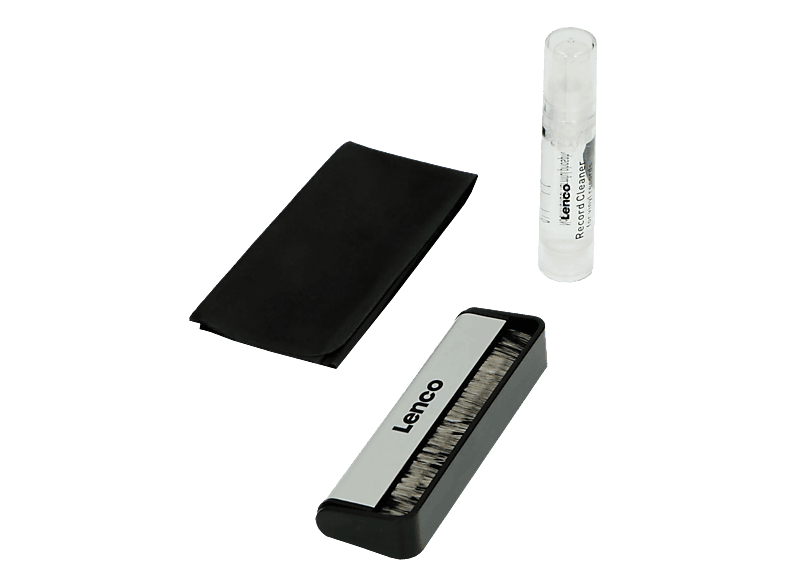LENCO TTA-3IN1 Reinigungsbürste für Langspielplatten Transparent/Schwarz