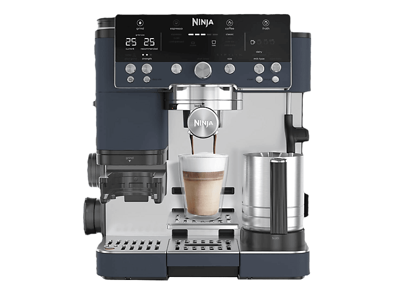 Ninja ES601CHCY Luxe Café Premier Siebträgermaschine – Siebträgermaschine/Espressomaschine – blau