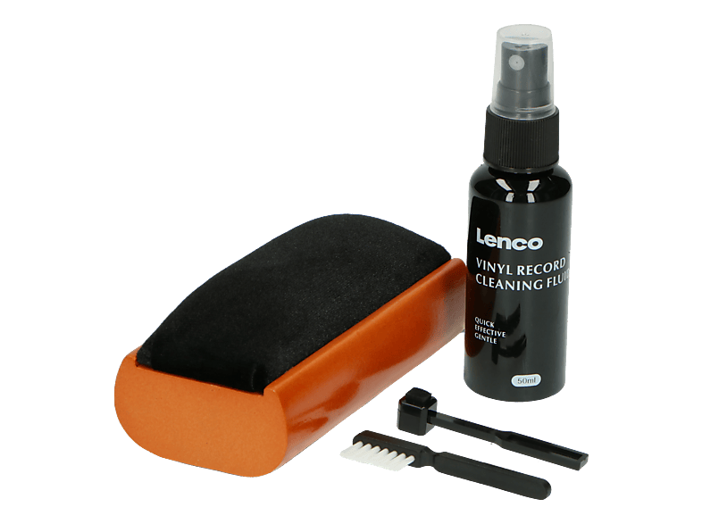 LENCO TTA-5IN1 Reinigungsbürste aus Holz mit Samtpolsterung Schwarz/Rot