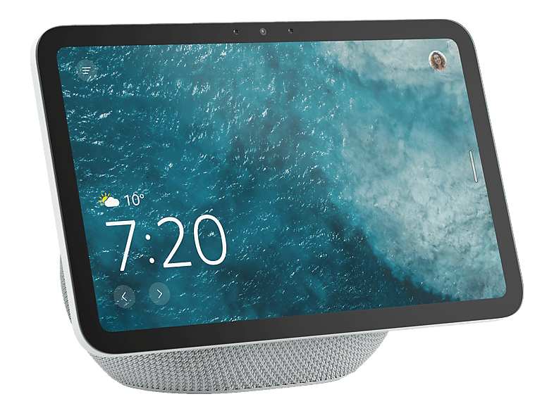AMAZON Echo Show 8 (2025) Alexa-Smart-Display mit Smart-Home-Hub (1 x 2,8-Zoll-Basslautsprecher und 2 Breitbandlautsprecher), Glacier White