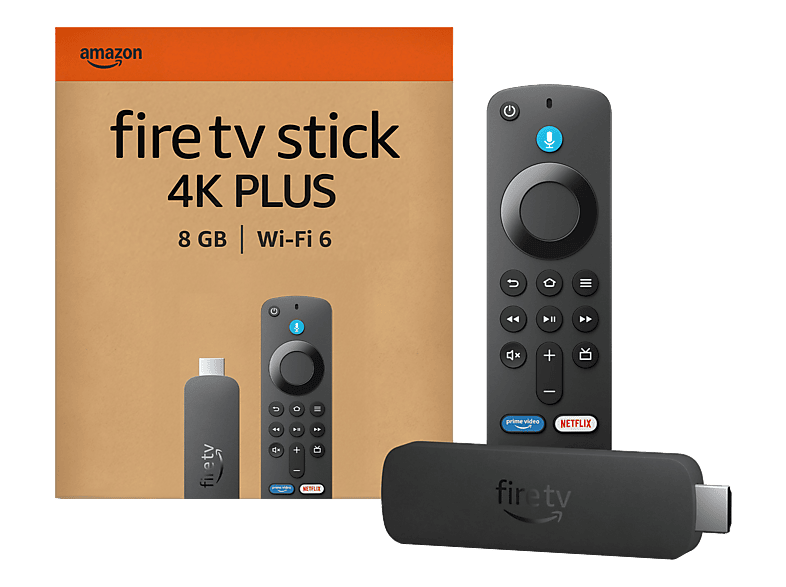 AMAZON Fire TV Stick 4K Plus (2. Gen.) TV-Stick 8 GB, Schwarz