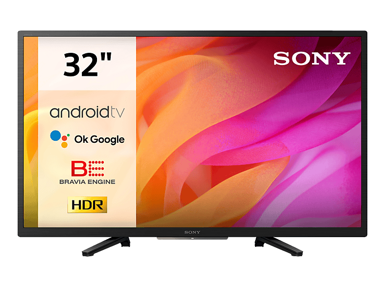 Sony KD-32W800P1AEP - 32'', HD Ready LED TV, Android TV, 2021 HD Ready LED TV – Fernseher – schwarz