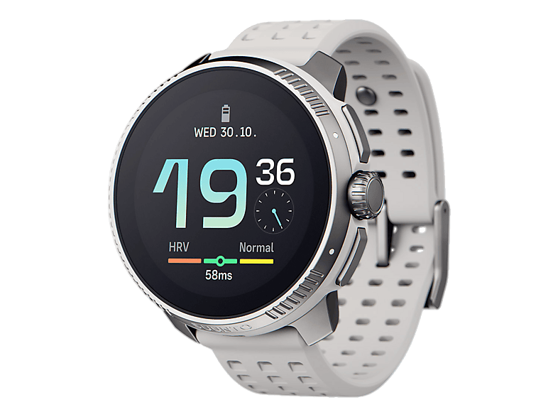 SUUNTO Race (49 mm) Smartwatch Glasfaserverstärktes Polyamid, Edelstahl-Lünette Silikon, 125-175 mm, Birch