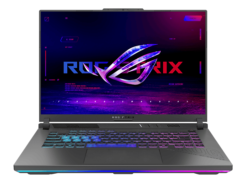 ASUS ROG Strix G16 G614FR-S5113W Nebula Display, Gaming Notebook, mit 16 AMD Ryzen? 9 9955HX3D Prozessor (128 MB Cache, bis zu 5.4 GHz), 32 GB RAM, 1 TB SSD, NVIDIA GeForce RTX? 5070 Ti, Eclipse Gray, Windows 11 Home