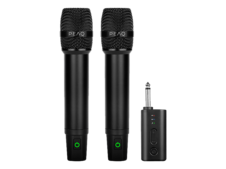 PEAQ PMI 100 Wireless Mikrofon-Set Schwarz