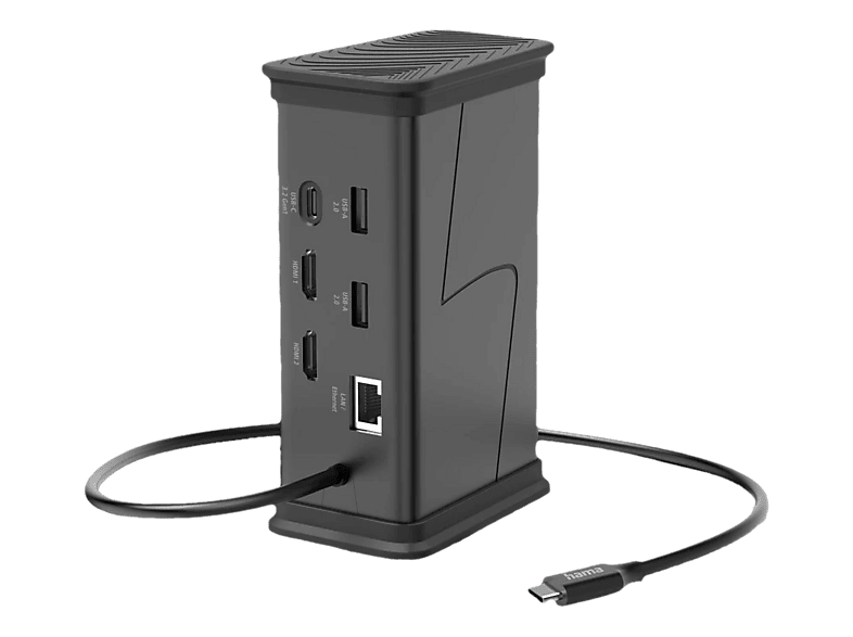 Hama USB-Hub Connect2Office Black USB-C® Power Delivery
