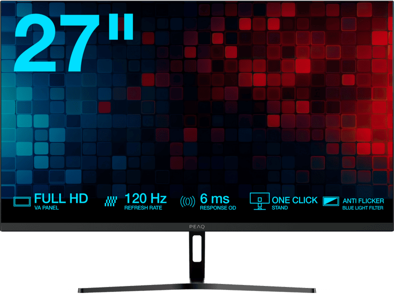 PEAQ PMO S275-VFC 27 Full-HD Monitor (6 ms Reaktionszeit, 100 Hz)