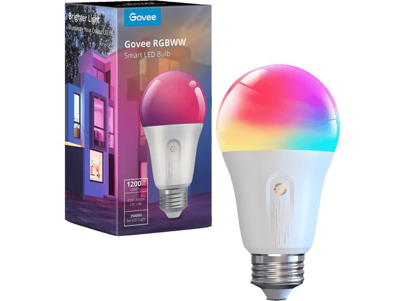 GOVEE Smart LED Leuchtmittel E27 H6009 Wifi & Bluetooth, 1200Lumen