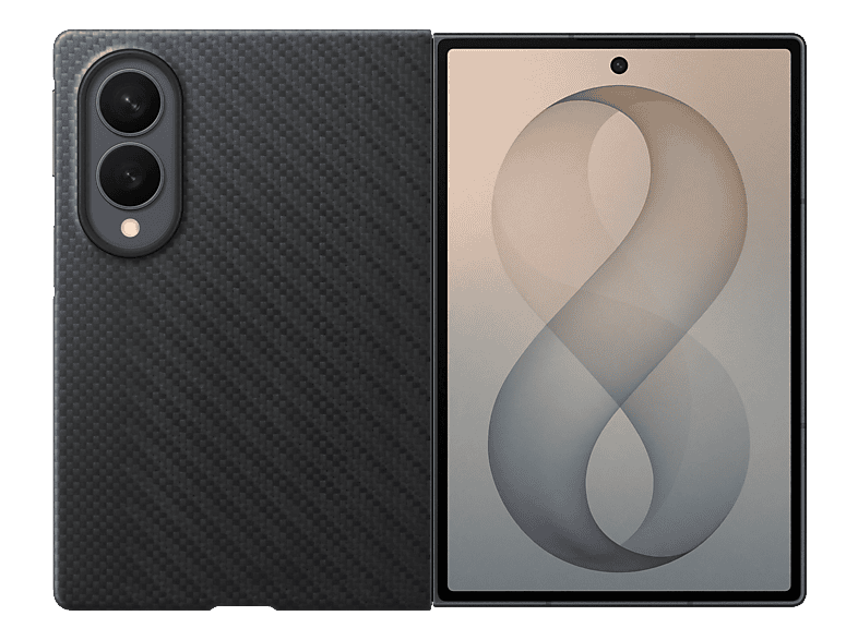 SAMSUNG Carbon Magnet Case, Backcover, Samsung, Galaxy Z Fold8, Schwarz