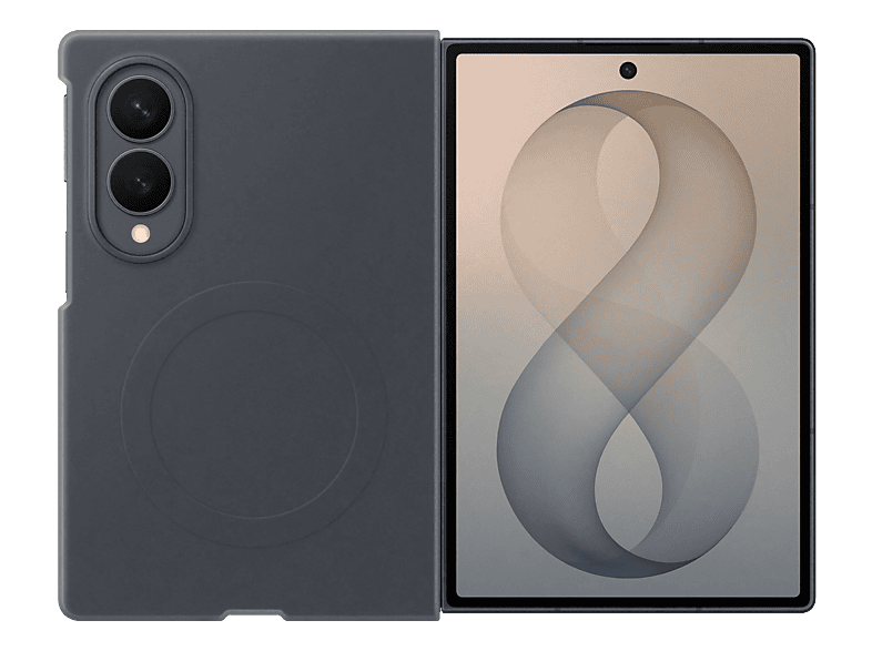 SAMSUNG Silicone Magnet Case, Backcover, Samsung, Galaxy Z Fold8, Graphite