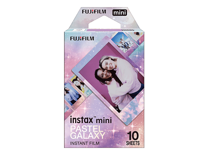 Fujifilm Instax Mini 10 Blatt Pastel Galaxy Sofortbildkamera – Sofortbildkamera/Polaroid Kamera
