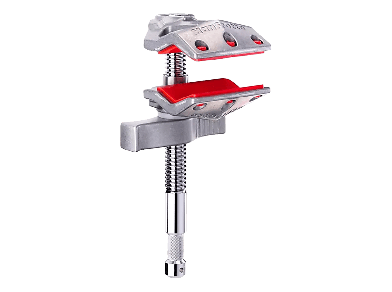 MANFROTTO C50EJ Heavy?Duty End Jaw Clamp, Silber, Höhe offen bis 200 mm