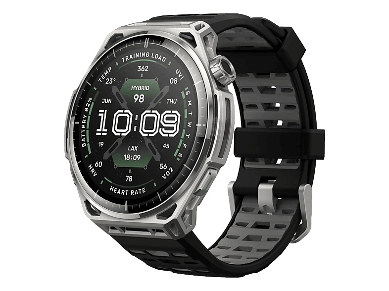 AMAZFIT Balance 3 Smartwatch Edelstahl, faserverstärktes Polymer Silikon, 140 - 210 mm, Edelstahl