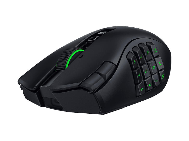 RAZER Naga V3 Pro Gaming?Maus, Kabellos, 50.000 DPI, Schwarz