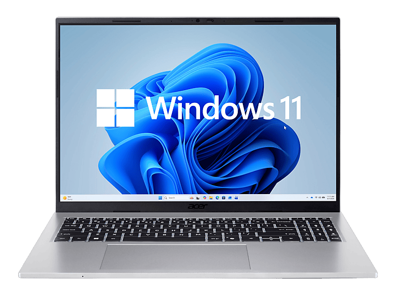 ACER Aspire Go 15 AG15-41P-R4EM, Notebook, mit 15.6 Display, AMD Ryzen? 5 7535HS Prozessor (16 MB Cache, bis zu 4.55 GHz), 16 GB RAM, 512 SSD, Radeon? 660M, Pure Silver, Windows 11 Home