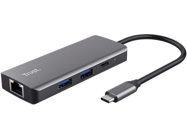 Trust USB-C® Dockingstation DALYX 6-IN-1 MULTIPORT ADAPTER Passend für Marke Dockingstations: Universal