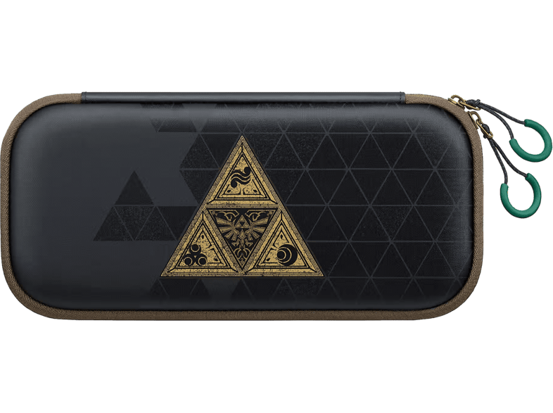 NINTENDO Switch 2 The Legend of Zelda ? Edition zum 40. Jubiläum Tasche & -Schutzfolie, Schwarz/Gold/Grün