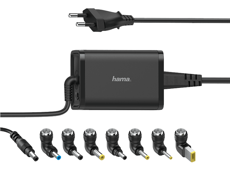 HAMA Notebook-Ladegerät Universal 15-19V/65W
