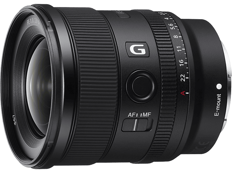 Sony - FE 20 mm f/1,8 G Hybridobjektiv schwarz, 20-50mm