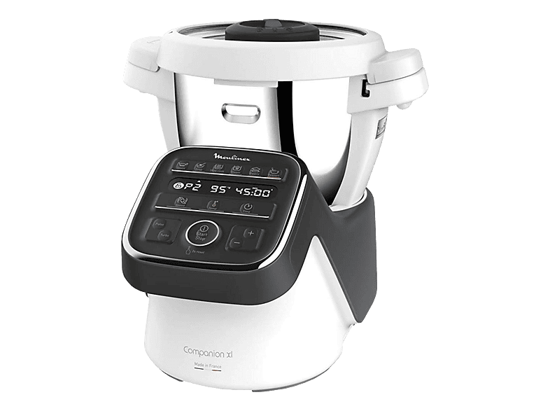 Moulinex Companion XL HF80C8 Küchenmaschine – Multifunktions-Küchenmaschine – schwarz / weiss