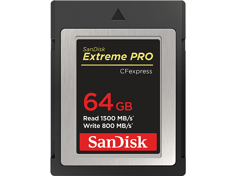 SanDisk - Extreme Pro Typ B (CFexpress Typ B, 64 GB, U3), Schwarz, 64 GB