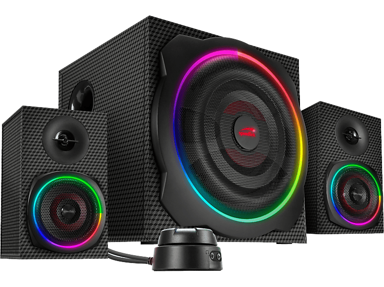 SPEEDLINK Gravity Carbon RGB 2.1 SL-830100-BK Subwoofer System black