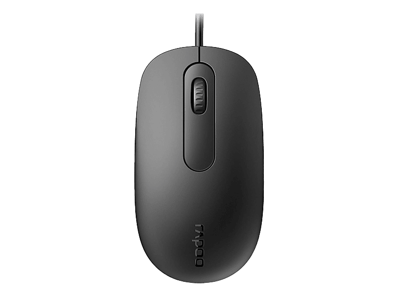 RAPOO N200 wired Optical Mouse 18548 Black
