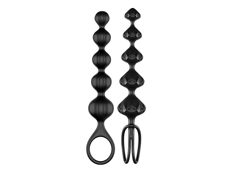 SATISFYER Love Beads - Analkugelketten (Schwarz)
