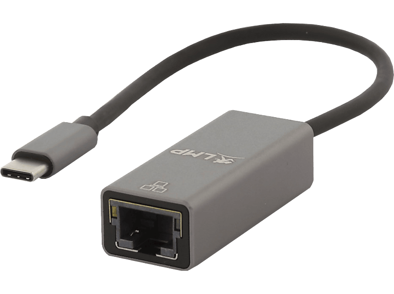 LMP 16003 - Adapter USB-C zu Gigabit Ethernet (Schwarz/Grau)