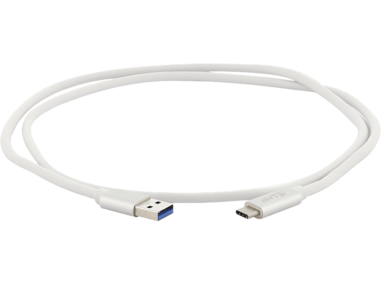 LMP 16652 - Kabel USB-C zu USB-A (Weiss/Silber)