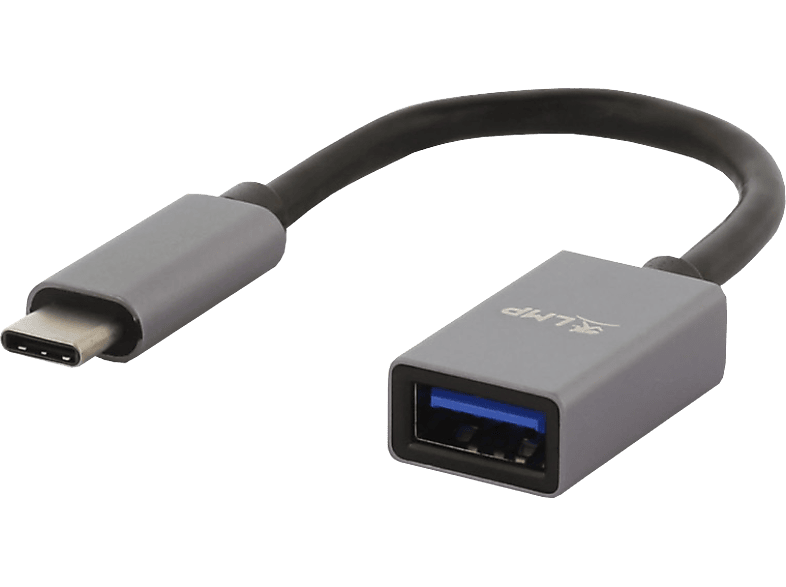 LMP 16093 - Adapter USB-C zu USB-A (Schwarz/Grau)