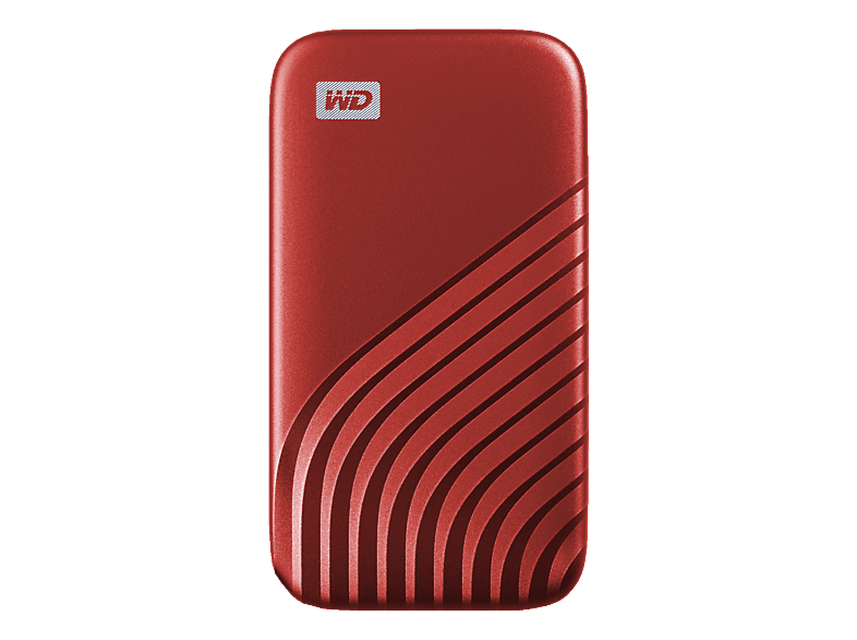 Western Digital - My Passport 1 TB Rot, Rot Bunt, 1 TB