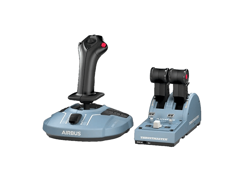 THRUSTMASTER TCA Officer Pack Airbus Edition - Joystick + Schubhebel-Quadranten (Schwarz/Grau)