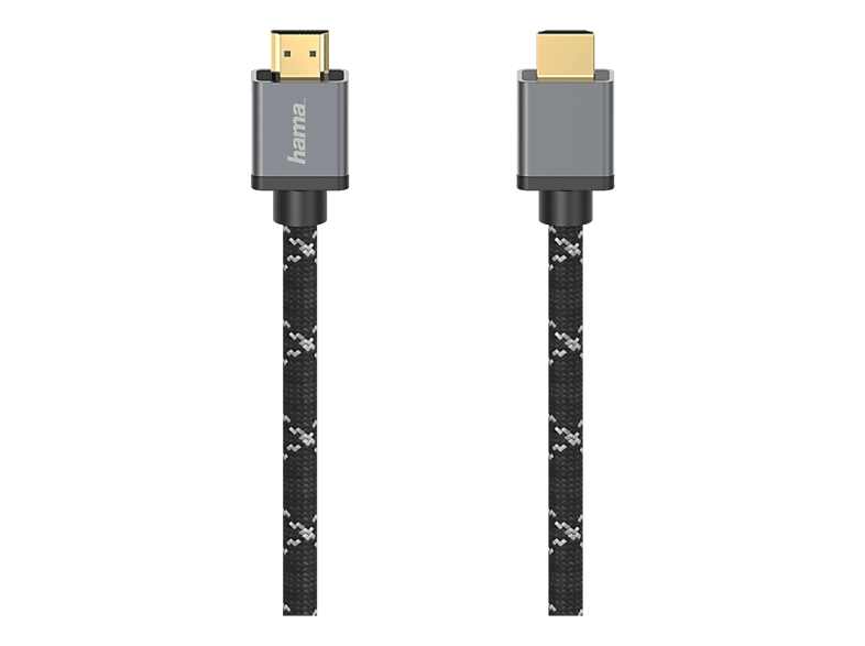 HAMA 205239 UHS HDMI 8K M/M 2M - HDMI-Kabel (Grau/Schwarz)