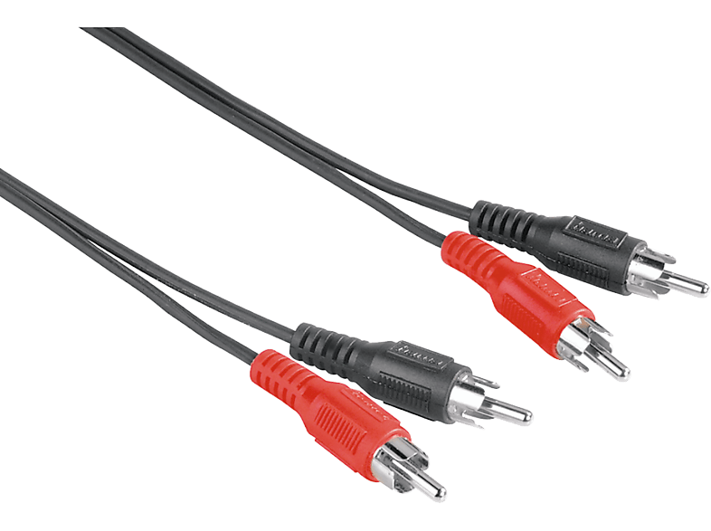 HAMA 205086 RCA 2XM/2XM 2.5M - Cinch-Kabel (Schwarz)
