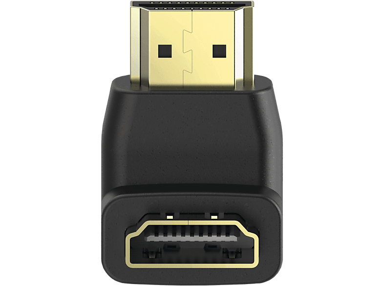 HAMA 205165 ADAPTER HDMI M/F ANGLE - HDMI-Winkeladapter (Schwarz)