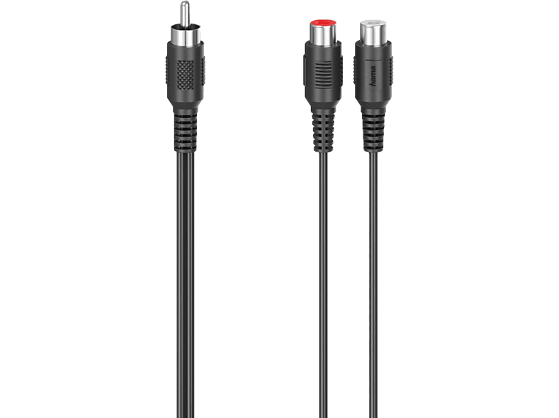 hama 00205183 Subwoofer-Adapter, Cinch-Stecker - 2 Cinch-Kupplungen