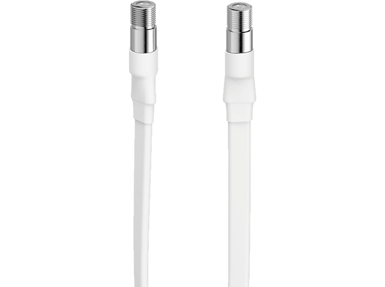 HAMA 205227 CABLE COAX F/F F/WINDOWS 20CM - Antennenkabel (Weiss/Silber)