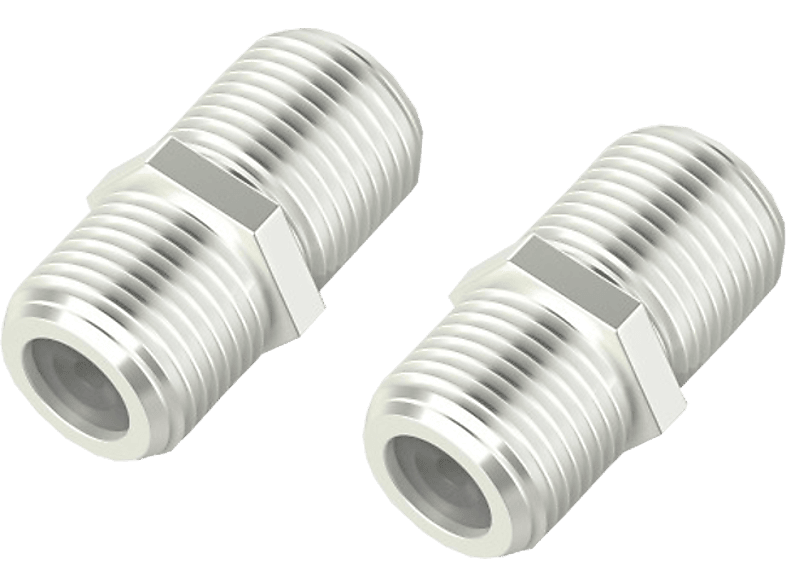 HAMA 205271 ADAPTER F F/F 2PCS - SAT-Adapter (Silber)