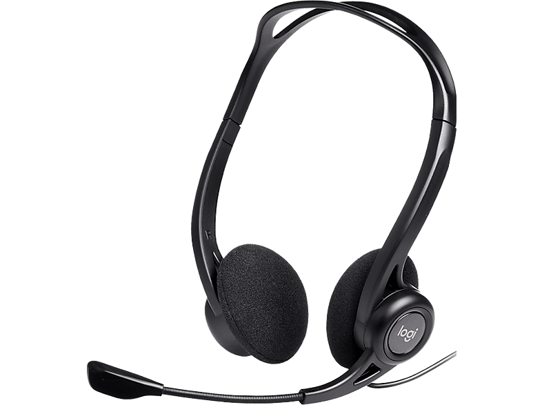 Logitech Kabelgebundenes USB PC Headset 960 Kopfbügel mit Geräuschunterdrückung Mikrofon Schwarz