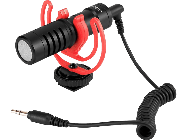 JOBY Wavo Mobile - Kamera-Mikrofon (Schwarz/Rot)